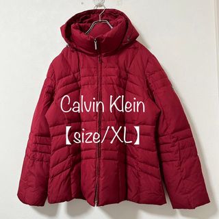 カルバンクライン(Calvin Klein)のCalvin Klein/カルバンクライン★ダウンジャケット★レッド/赤★XL(ダウンジャケット)