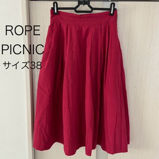 ロペピクニック(Rope' Picnic)のROPE PICNIC フレアスカート　ピンク　38(ひざ丈スカート)