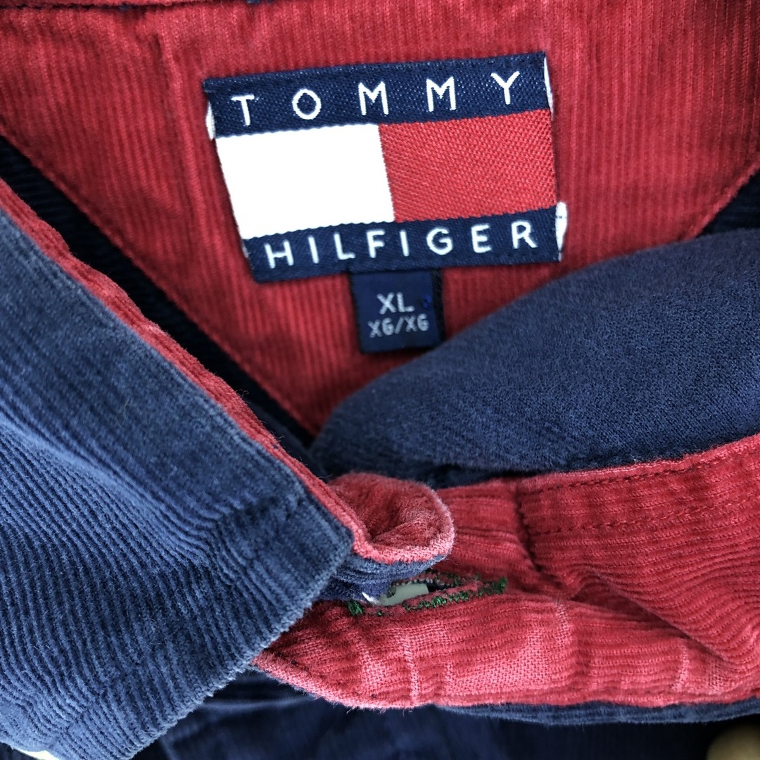 TOMMY HILFIGER(トミーヒルフィガー)の古着 トミーヒルフィガー TOMMY HILFIGER 長袖 ボタンダウン コーデュロイシャツ メンズXL /eaa397771 メンズのトップス(シャツ)の商品写真