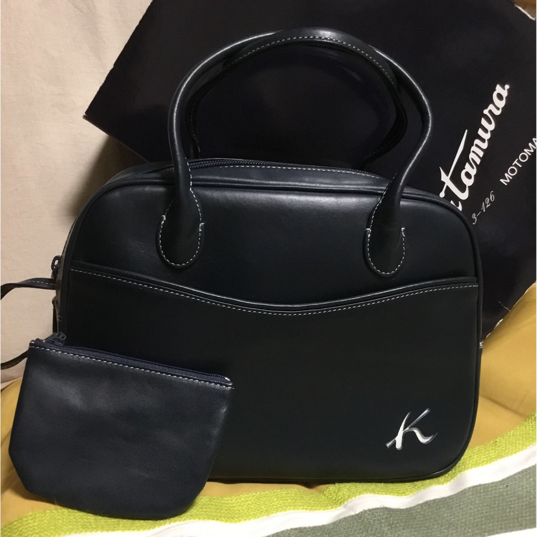 Kitamura(キタムラ)の最終お値下げ❣️キタムラ　ハンドバッグ　紺★ レディースのバッグ(ハンドバッグ)の商品写真