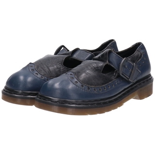 ドクターマーチン(Dr.Martens)の古着 ドクターマーチン Dr.Martens ウイングチップ ストラップシューズ 英国製 UK5 レディース23.5cm /saa009559(ローファー/革靴)
