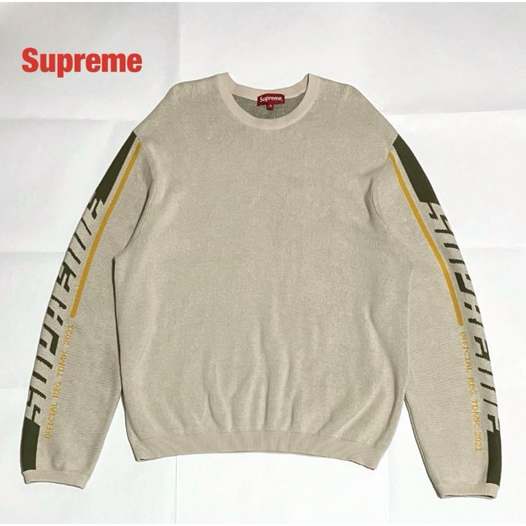 Supreme　シュプリーム　Sleeve Stripe Sweater　袖ロゴ