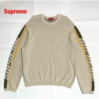 シュプリーム(Supreme)のSupreme　シュプリーム　Sleeve Stripe Sweater　袖ロゴ(ニット/セーター)