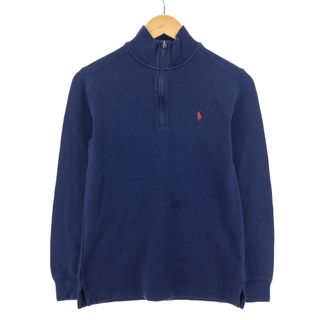 ラルフローレン(Ralph Lauren)の古着 ラルフローレン Ralph Lauren POLO RALPH LAUREN ハーフジップスウェットシャツ トレーナー レディースL /eaa395759(トレーナー/スウェット)