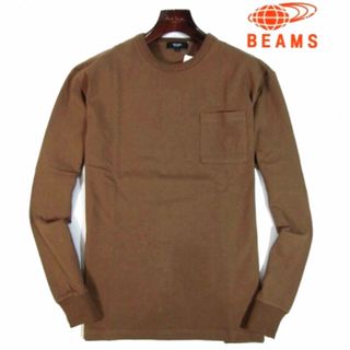 ビームス(BEAMS)の【BEAMS/ビームス】コットン100%長袖カットソー ロンT ・L・ブラウン(Tシャツ/カットソー(七分/長袖))