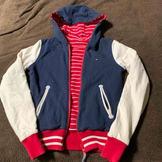 トミーガール(tommy girl)のtommy girl フード付きリバーシブルパーカー スタジャン風リバーシブル(パーカー)