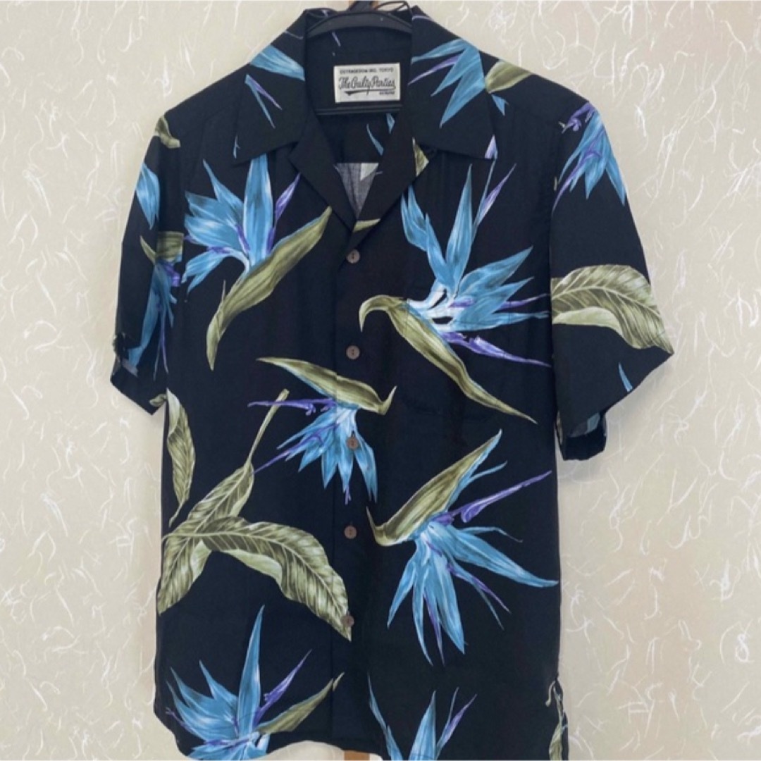 WACKO MARIA(ワコマリア)のワコマリア黒18SS BIRD OF PARADISE アロハ 極楽鳥　XS メンズのトップス(シャツ)の商品写真