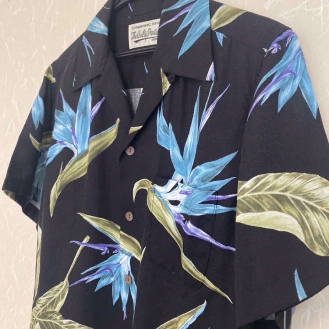 WACKO MARIA(ワコマリア)のワコマリア黒18SS BIRD OF PARADISE アロハ 極楽鳥　XS メンズのトップス(シャツ)の商品写真