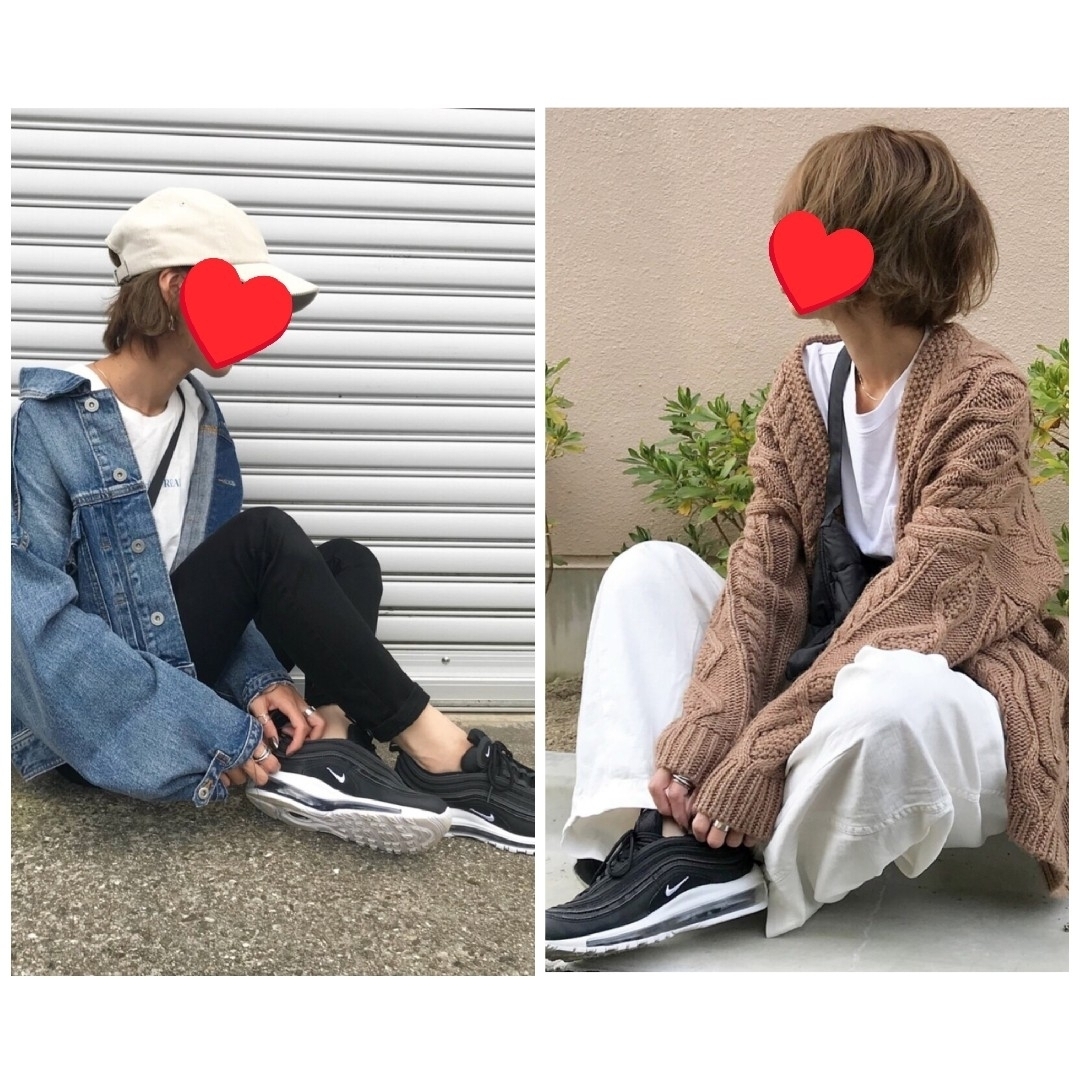 極美品 大人気 NIKE AIR MAX 97 MONOTONE 25cm