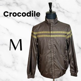 クロコダイル(Crocodile)の【Crocodile】リバーシブルトラックジャケット　シャカシャカ　ブラウン　M(ダウンジャケット)