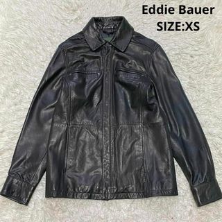 Eddie Bauer - Eddie Bauer ラムレザージャケット 本革 羊革 XS