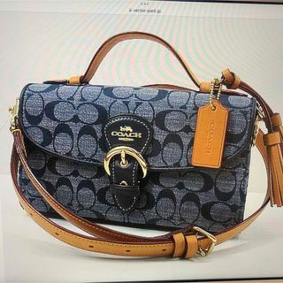 コーチ(COACH)のcoach コーチ　クリオトップハンドル ショルダーバッグ デニム 2way(ショルダーバッグ)