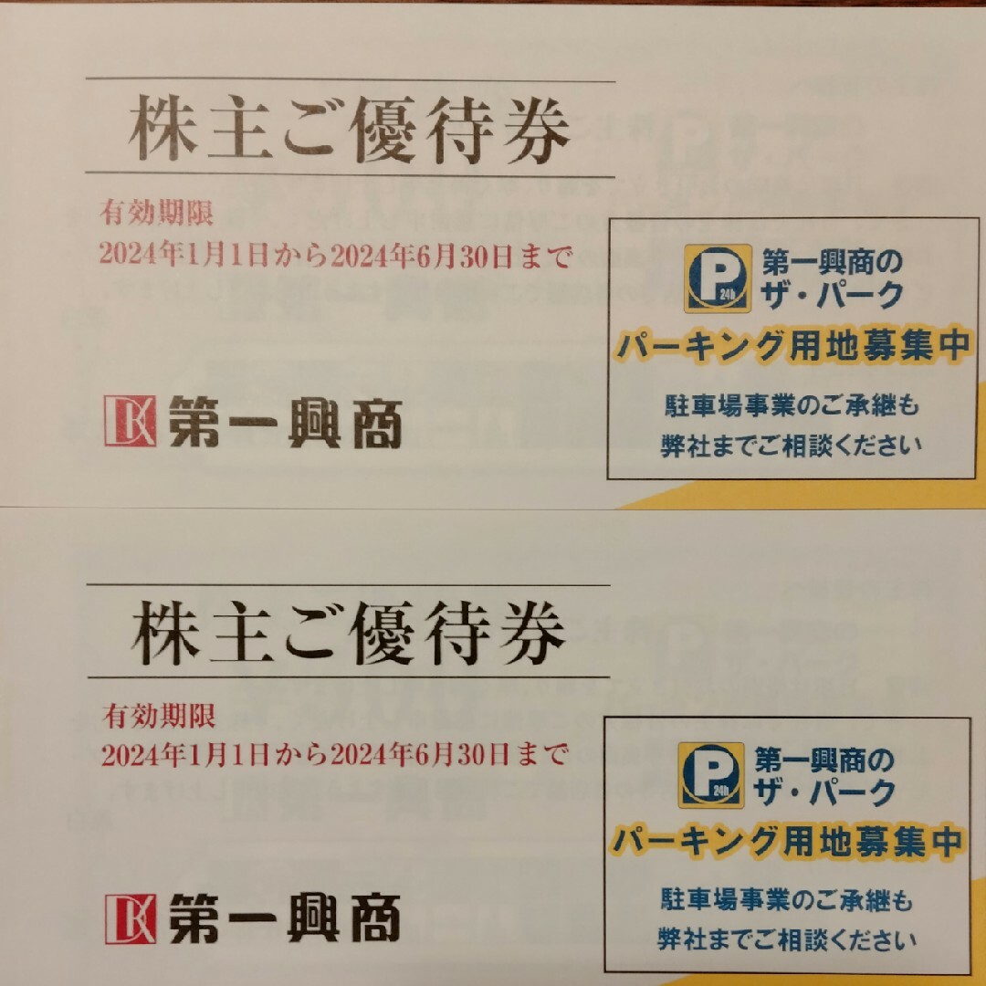 第一興商　株主優待券　ビックエコー　10000円分 エンタメ/ホビーのエンタメ その他(その他)の商品写真