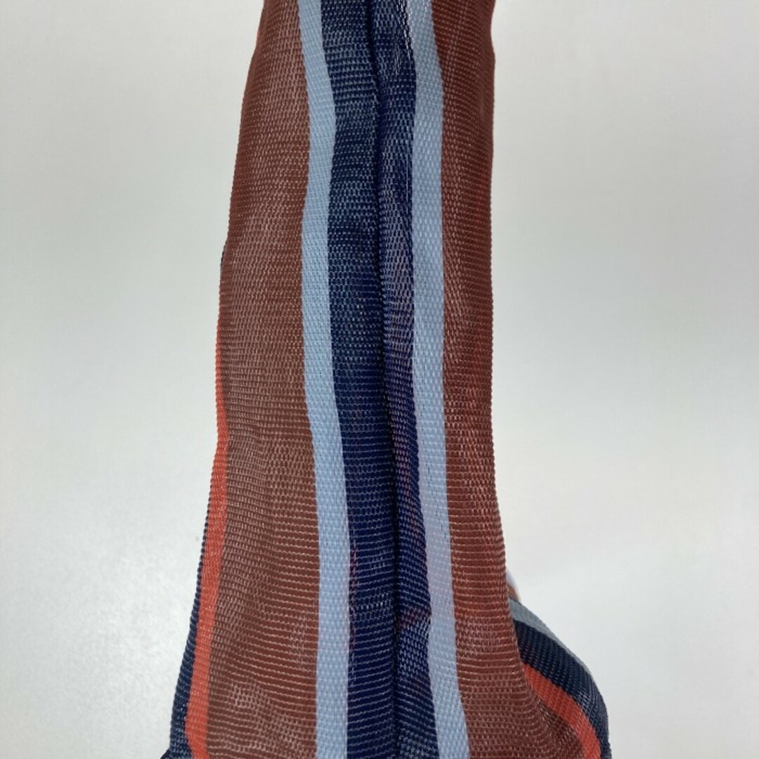 ★MARNI マルニ MARKETシリーズ マーケットトート メッシュバッグ ストライプ グリーン ブルー メンズのバッグ(その他)の商品写真