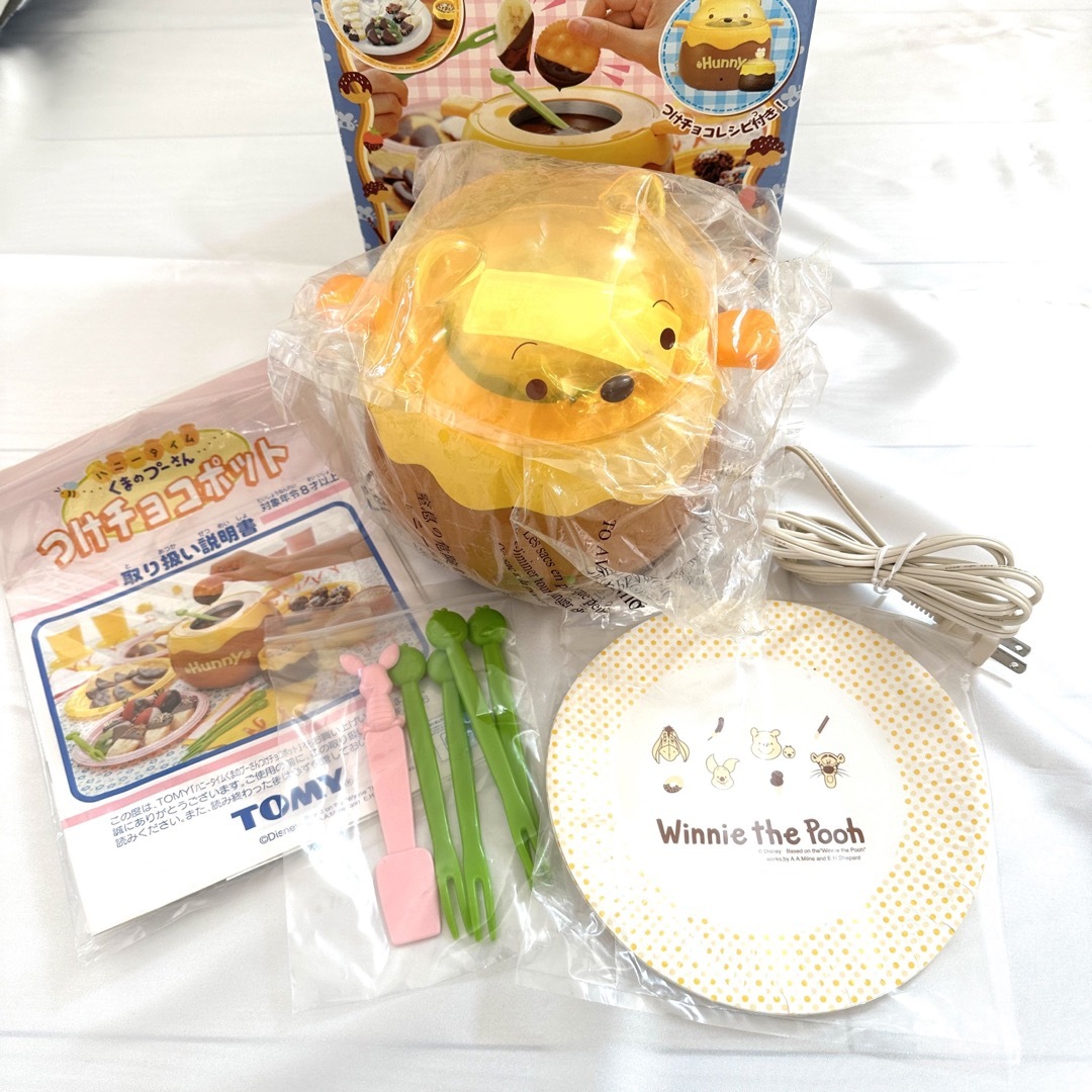 くまのプーさん(クマノプーサン)の【ほぼ新品】タカラトミー  ハニータイム くまのプーさん　つけチョコポット スマホ/家電/カメラの調理家電(その他)の商品写真