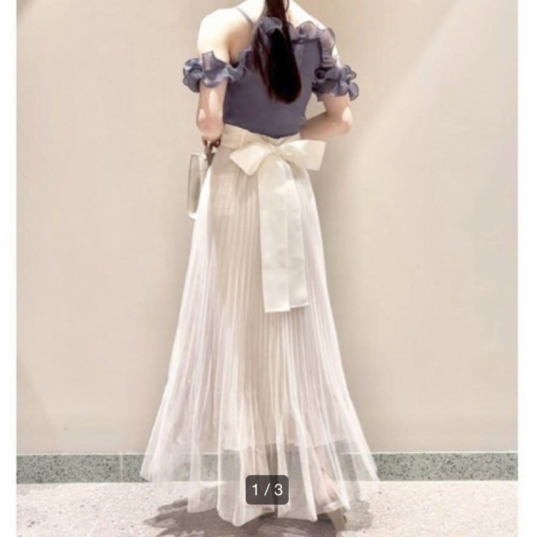 SNIDEL チュールプリーツスカート レディースのスカート(ロングスカート)の商品写真
