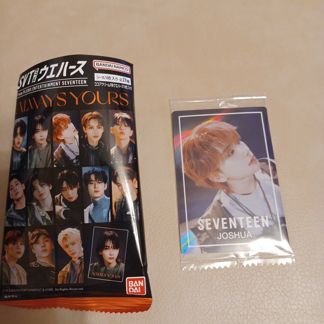 SEVENTEEN(セブンティーン)の新品　セブチ　ウエハース　ジョシュア　JOSHUA　SEVENTEEN　SVT エンタメ/ホビーのタレントグッズ(アイドルグッズ)の商品写真