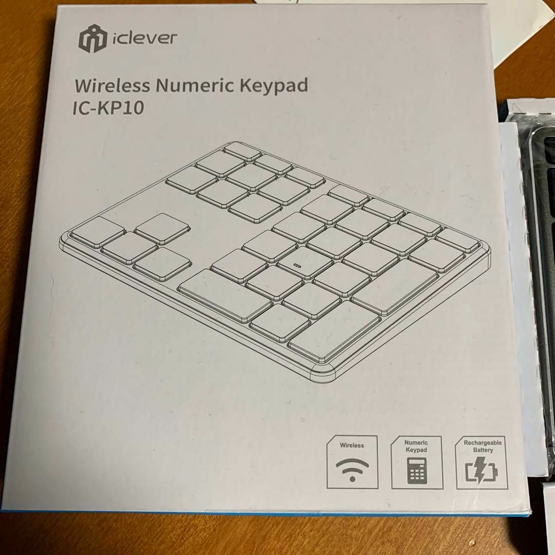 アイクレバー iClever KP10 [ワイヤレステンキー]【未使用】 スマホ/家電/カメラのPC/タブレット(PC周辺機器)の商品写真