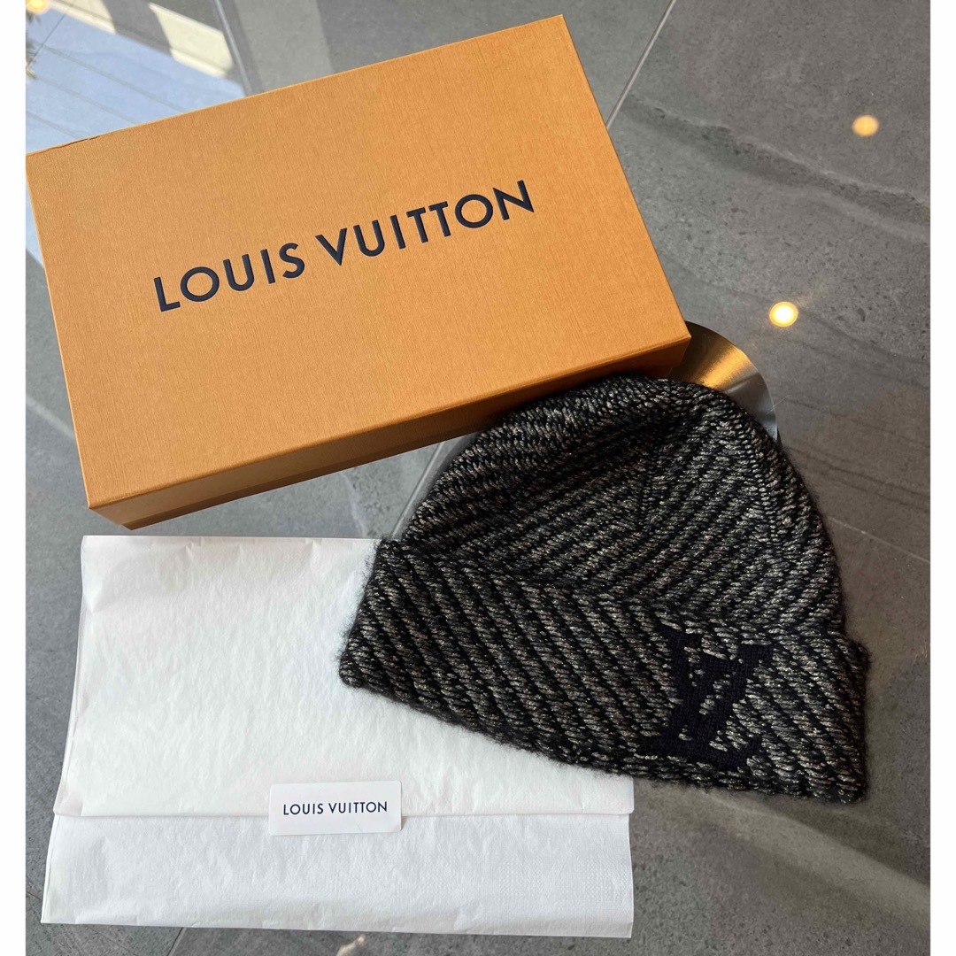 LOUIS VUITTON(ルイヴィトン)のLOUIS VUITTON ルイヴィトン ボネ ウォーム ニットキャップ メンズの帽子(ニット帽/ビーニー)の商品写真