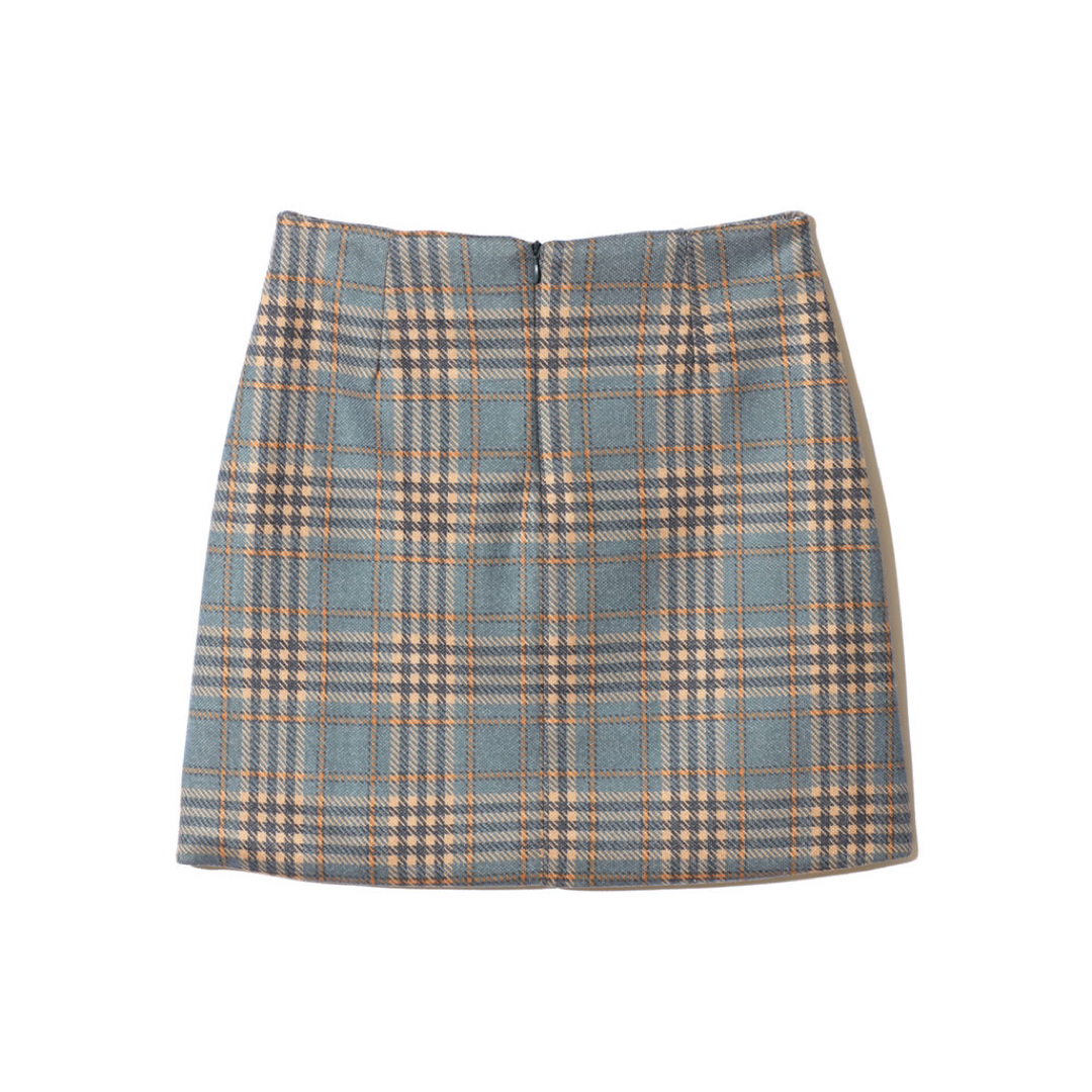 GRL(グレイル)の最終値下げ♡GRL ダブルボタンチェックスカート ブラウン 人気 SALE レディースのスカート(ミニスカート)の商品写真