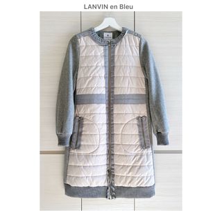 ランバンオンブルー(LANVIN en Bleu)の最終sale⭐︎未使用に近い✦︎ランバンオンブルー❤︎ウール×ダウンデザイン(ダウンコート)