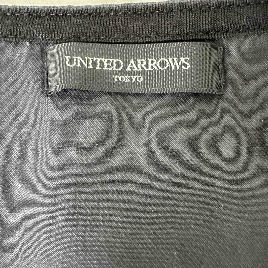 UNITED ARROWS(ユナイテッドアローズ)の【ユナイテッドアローズ】トップス　大人カジュアル　黒　Tシャツ  ラフ レディースのトップス(Tシャツ(半袖/袖なし))の商品写真