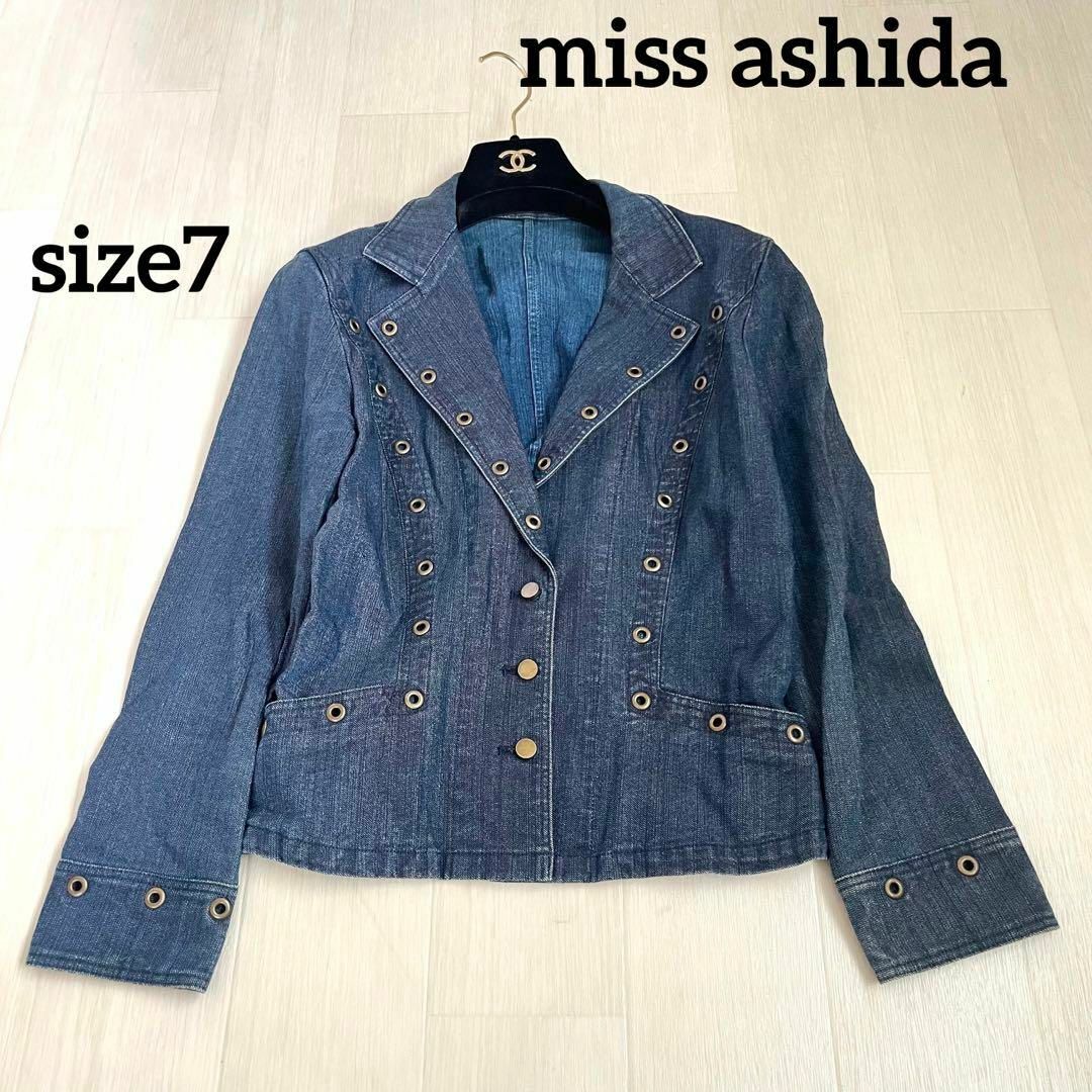 【miss ashida】デニムジャケット　size7 ミスアシダ　日本製 | フリマアプリ ラクマ