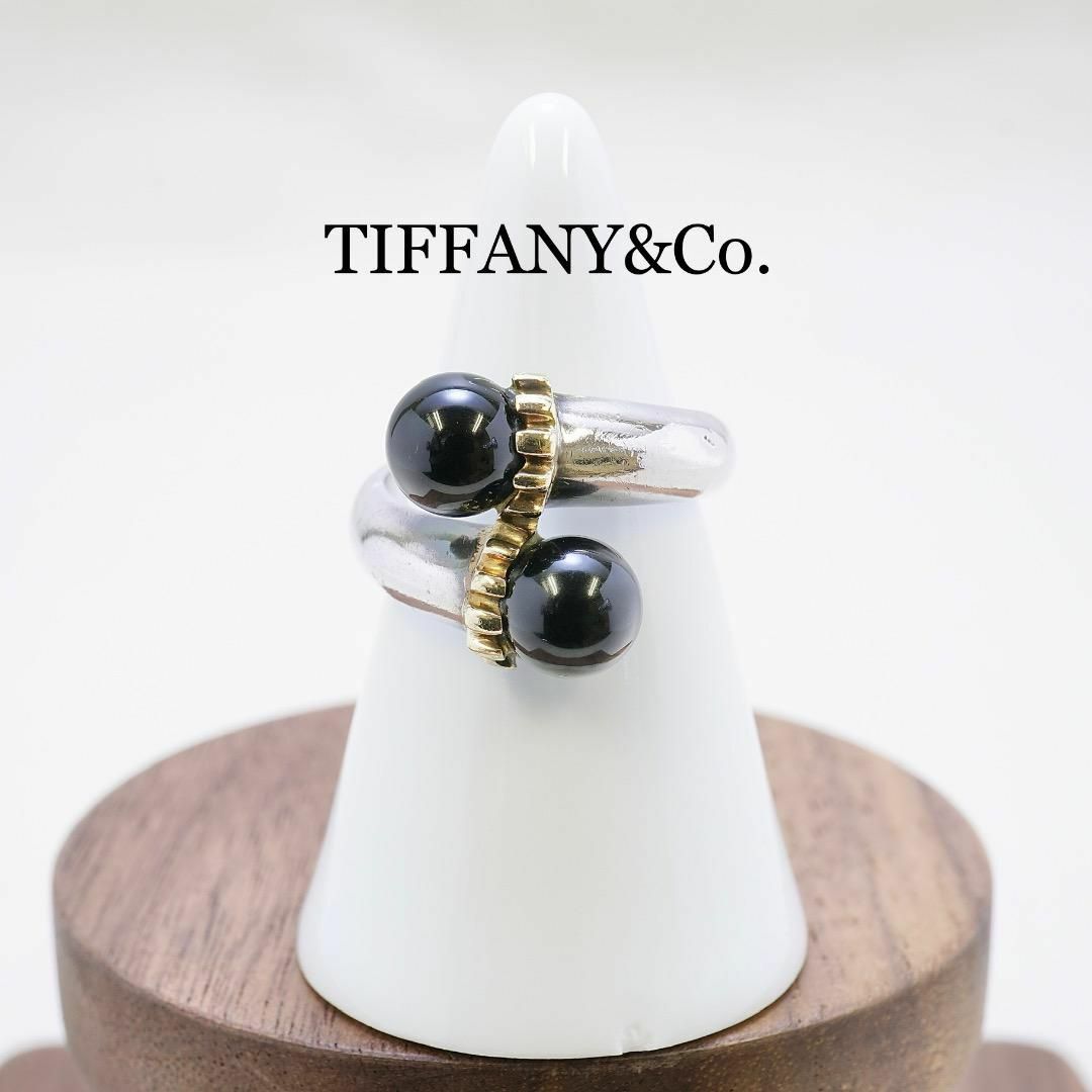 Tiffany & Co.(ティファニー)のTIFFANY&Co.  ヴィンテージ オニキス コンビ リング メンズのアクセサリー(リング(指輪))の商品写真