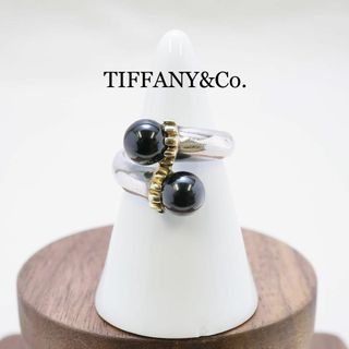 ティファニー(Tiffany & Co.)のTIFFANY&Co.  ヴィンテージ オニキス コンビ リング(リング(指輪))