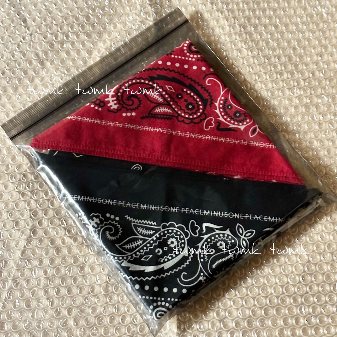 PEACEMINUSONE(ピースマイナスワン)の 【PMO®︎】PMO BANDANA SET / 正規品 新品未使用 メンズのファッション小物(バンダナ/スカーフ)の商品写真