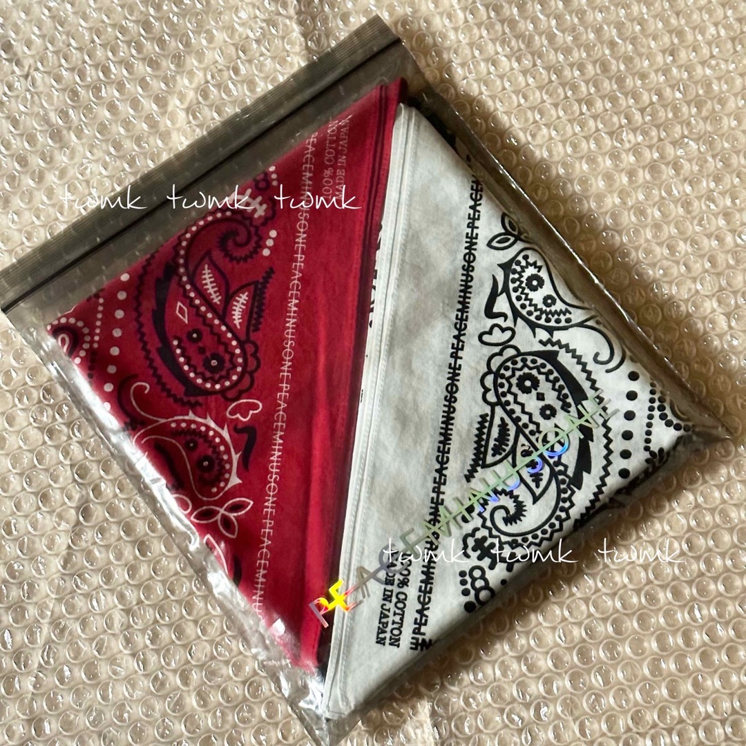 PEACEMINUSONE(ピースマイナスワン)の 【PMO®︎】PMO BANDANA SET / 正規品 新品未使用 メンズのファッション小物(バンダナ/スカーフ)の商品写真