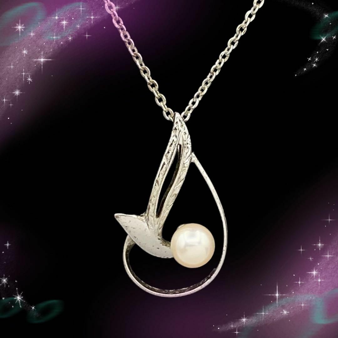 MIKIMOTO(ミキモト)の《美品》　ミキモト　パール　本真珠　ネックレス　SV925  （AD078） メンズのアクセサリー(ネックレス)の商品写真