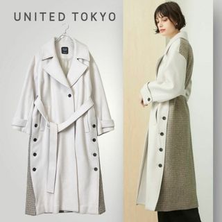 ユナイテッドトウキョウ(UNITED TOKYO)の[美品] UNITED TOKYO チェスターコート バックチェック 切り替え(チェスターコート)