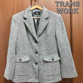 TRANS WORK - TRANS WORK トランスワーク ウール カシミヤ混 ガウチョ