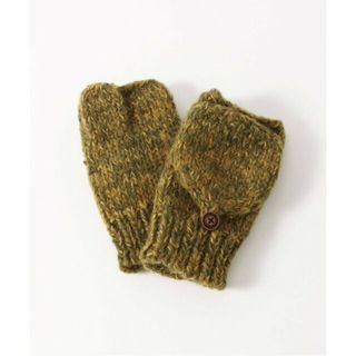 ベーセーストック(B.C STOCK)の【カーキ】【SUBLIME/サブライム】別注  HANDKNIT MIX MITTON(手袋)