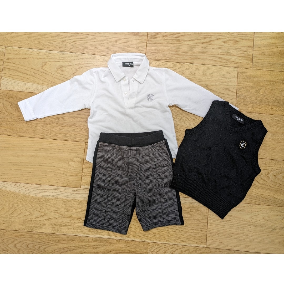 COMME CA ISM(コムサイズム)のCOMME CA ISM　男の子　3点セット　90 キッズ/ベビー/マタニティのキッズ服男の子用(90cm~)(ドレス/フォーマル)の商品写真