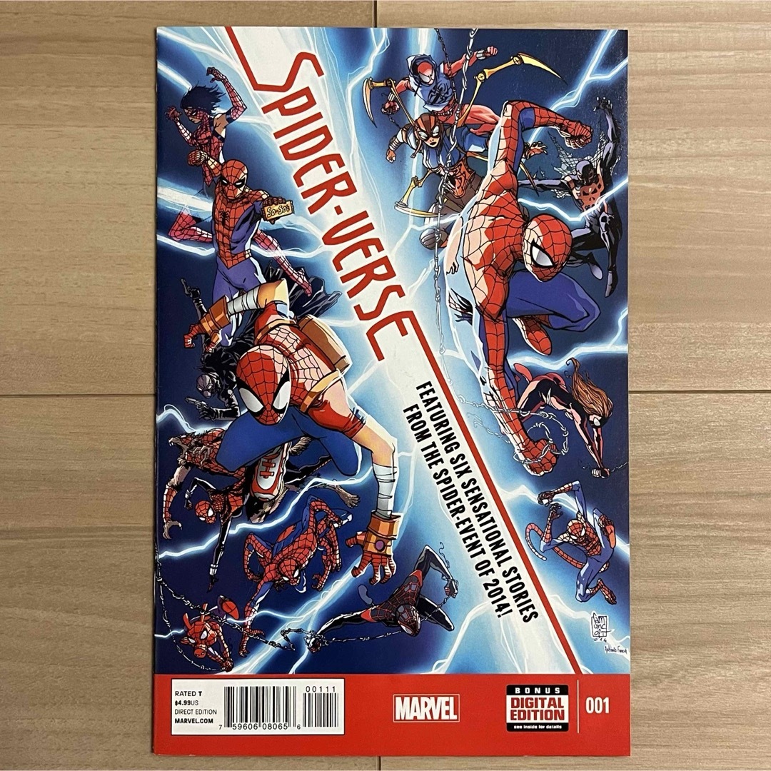 MARVEL(マーベル)のスパイダーバース #1 アメコミ　リーフ　原書　スパイダーマン エンタメ/ホビーの漫画(アメコミ/海外作品)の商品写真