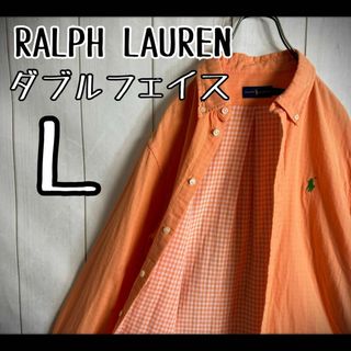 ラルフローレン(Ralph Lauren)の【希少デザイン】　ラルフローレン　BDシャツ　ギンガムチェック　ダブルフェイス(シャツ)