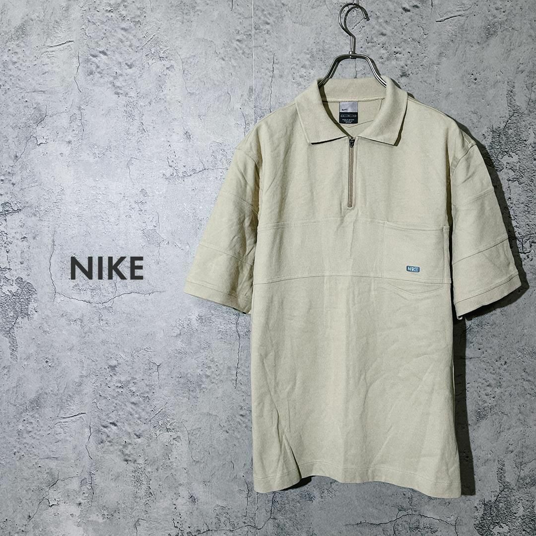 NIKE(ナイキ)の莞爾様 NIKE ナイキ ポロシャツ 半袖 トップス ハーフジップ XL メンズのトップス(ポロシャツ)の商品写真