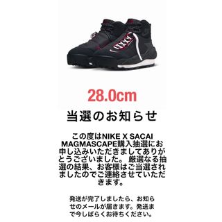 サカイ(sacai)のsize 28.0cm nike x sacai magmascape(スニーカー)