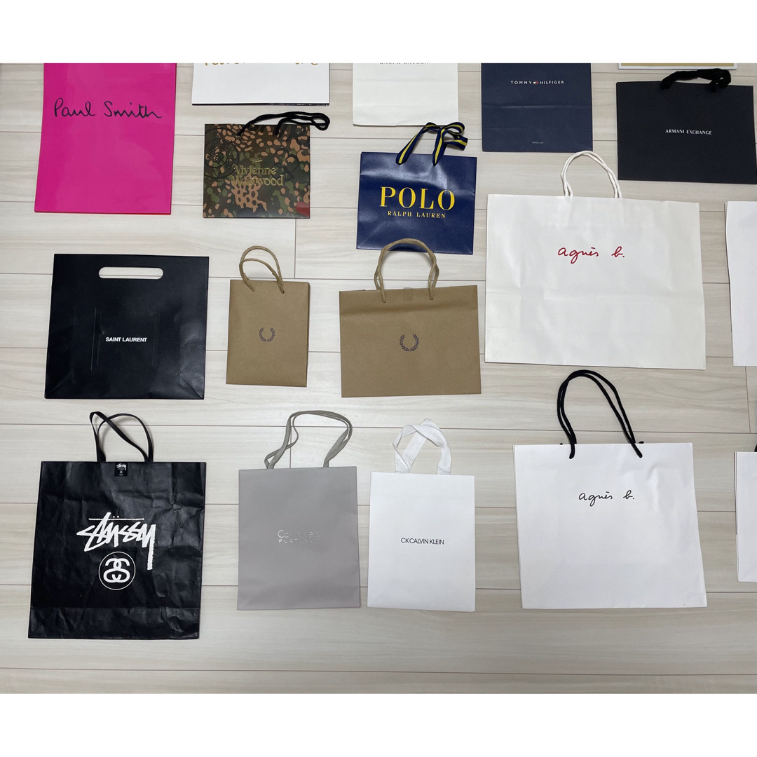 【ブランド】ショッパー 紙袋 レディースのバッグ(ショップ袋)の商品写真