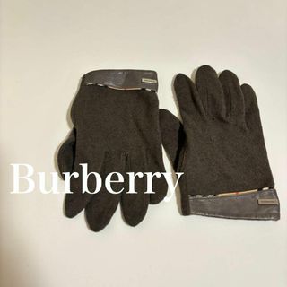 バーバリー(BURBERRY)のBurberry　バーバリー　ロゴ入　ノバチェック　手袋(手袋)