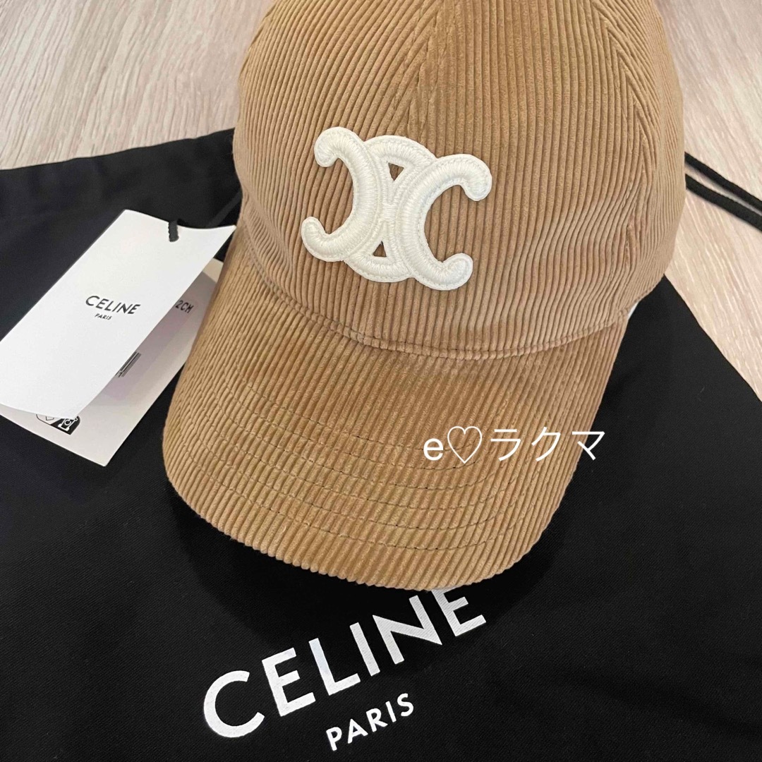 celine - CELINE 新品 タグ付き トリオンフ ベースボールキャップ