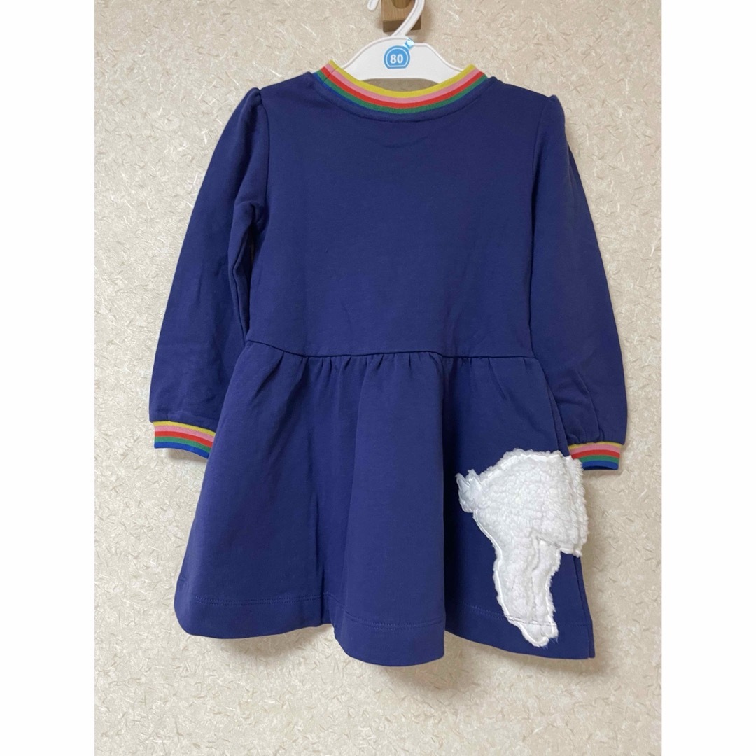 Boden(ボーデン)のミニボーデン　スウェットワンピース　2-3y 98cm キッズ/ベビー/マタニティのキッズ服女の子用(90cm~)(ワンピース)の商品写真