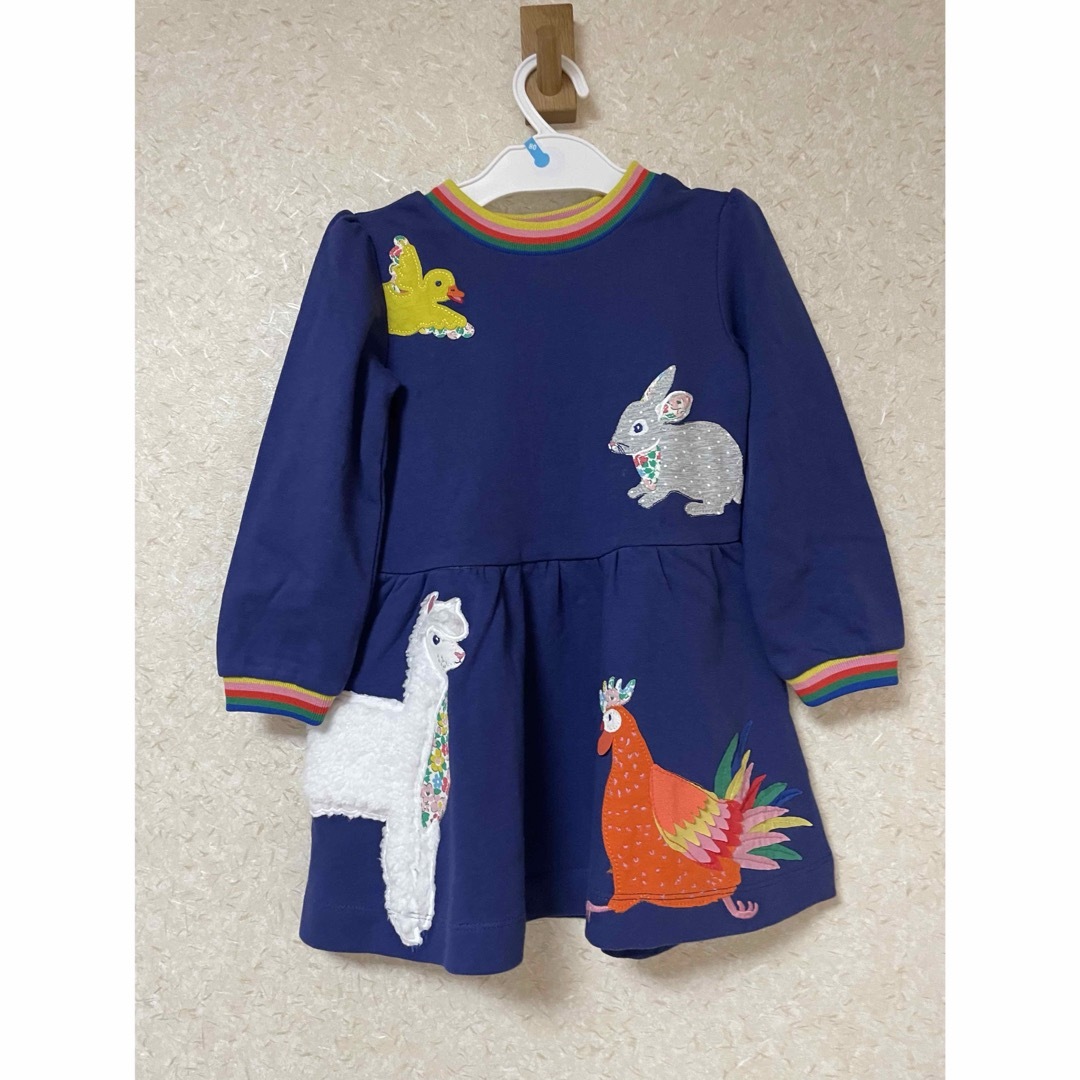 Boden(ボーデン)のミニボーデン　スウェットワンピース　2-3y 98cm キッズ/ベビー/マタニティのキッズ服女の子用(90cm~)(ワンピース)の商品写真