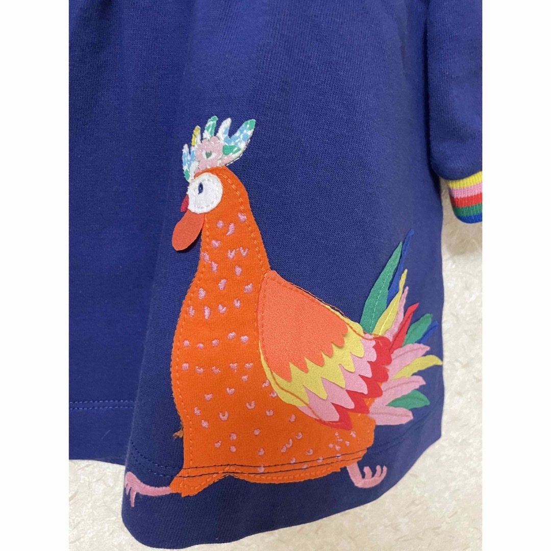 Boden(ボーデン)のミニボーデン　スウェットワンピース　2-3y 98cm キッズ/ベビー/マタニティのキッズ服女の子用(90cm~)(ワンピース)の商品写真