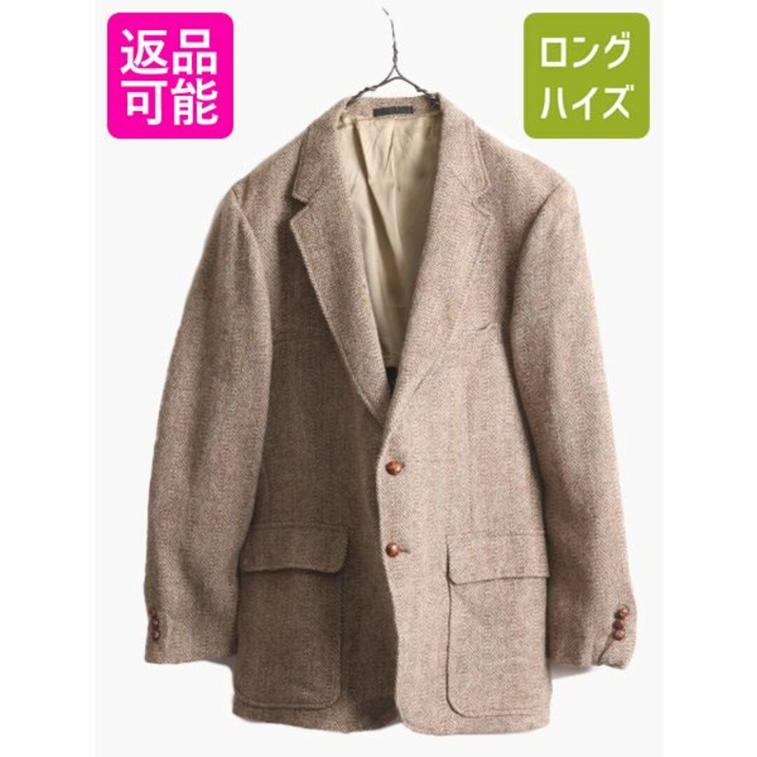 Harris Tweed - 80s USA製 ハリスツイード テーラード ジャケット XL