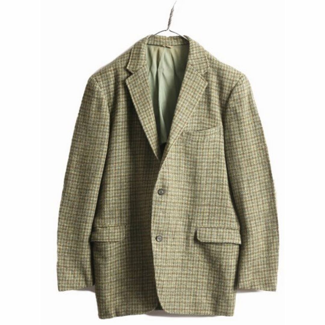 Harris Tweed - 70s USA製 ハリスツイード テーラード ジャケット XL