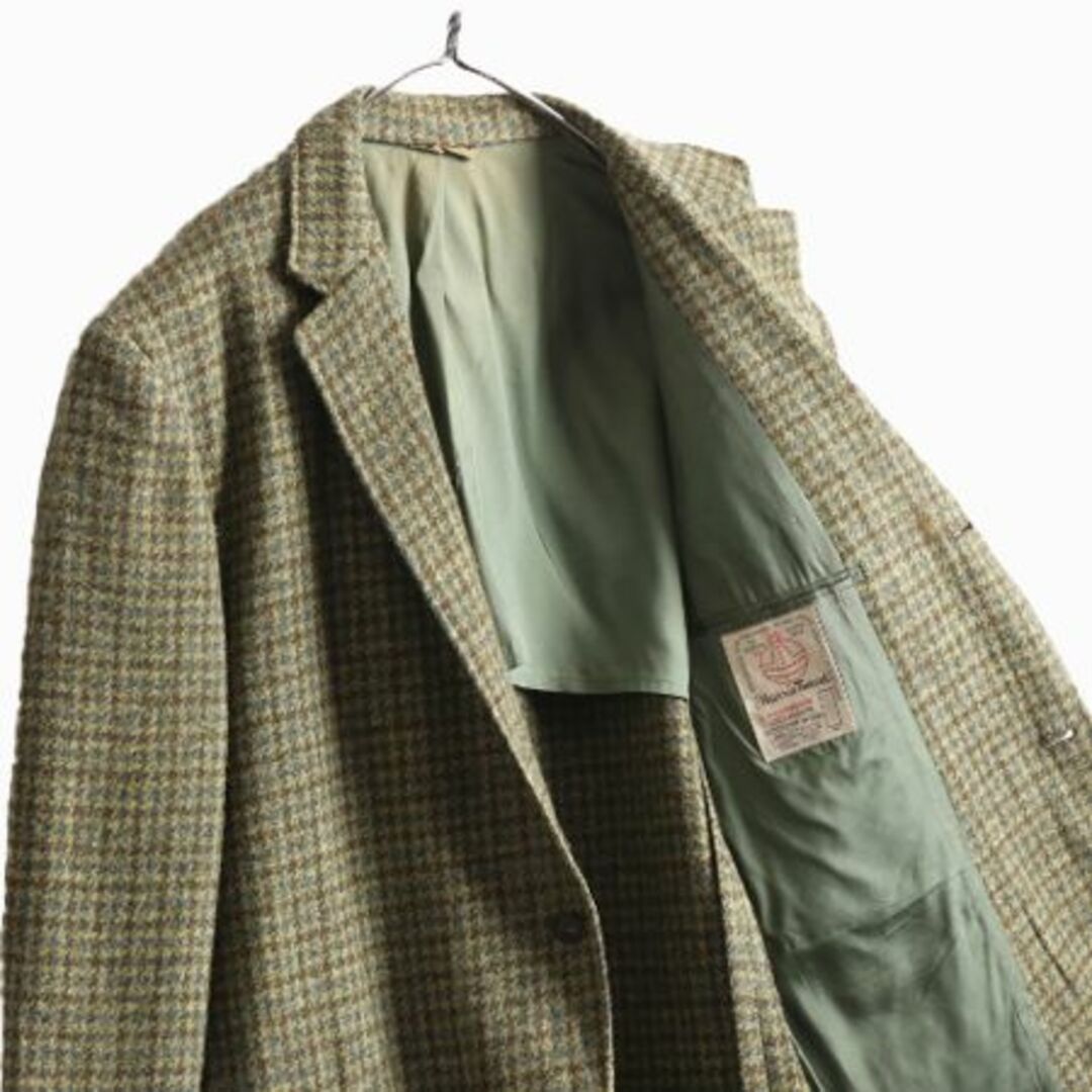 Harris Tweed - 70s USA製 ハリスツイード テーラード ジャケット XL