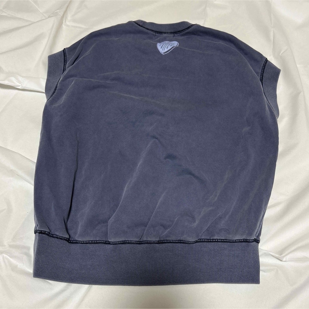 MILKFED.(ミルクフェド)のSHORT SLEEVE SWEAT TOP ブランド古着 ヴィンテージ加工 レディースのトップス(トレーナー/スウェット)の商品写真